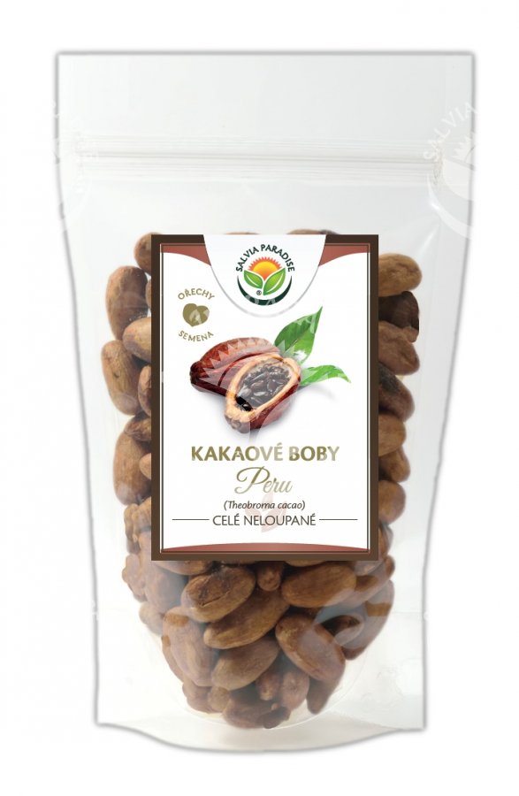 Salvia Paradise Kakaové boby nepražené celé neloupané Peru 100 g