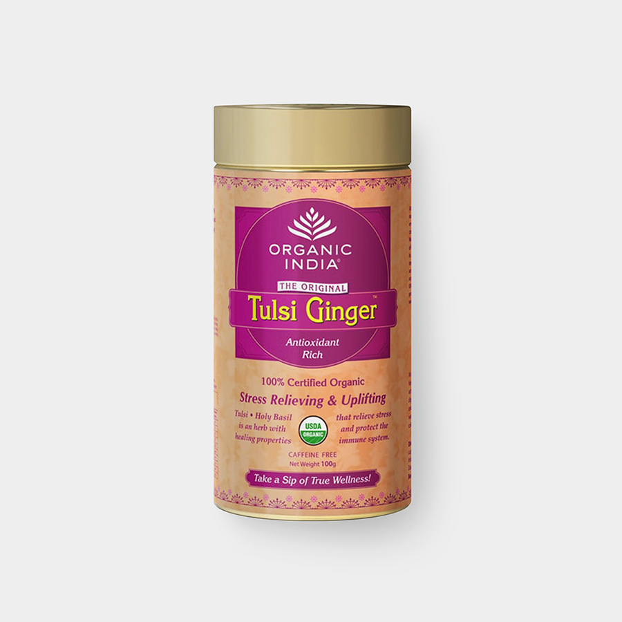 ECCE VITA Tulsi ginger sypaný čaj plech BIO 100 g