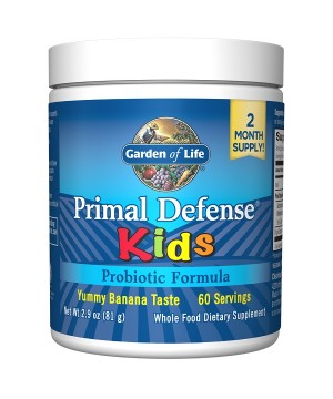 Garden of Life Primal Defense Kids Probiotická výživa pro děti s příchutí banánu