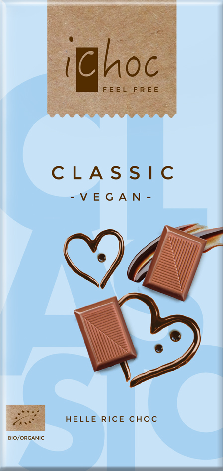 ICHOC Vegan čokoláda classic BIO 80 g
