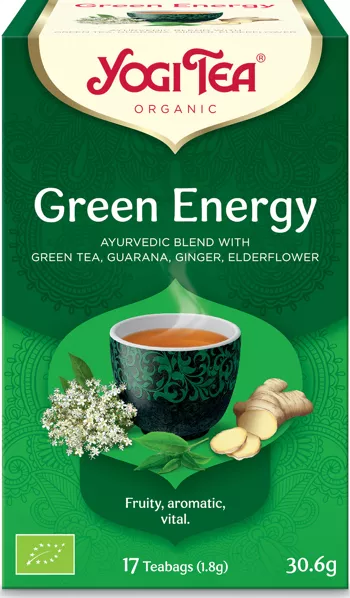 Zelená energie Yogi Tea 17 x 1,8 g BIO
