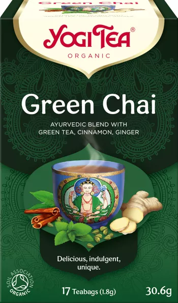 Zelený chai Yogi Tea 17 x 1,8 g Bio