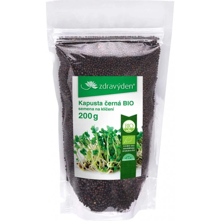 Zdravý Den Kapusta černá BIO semena na klíčení 200 g
