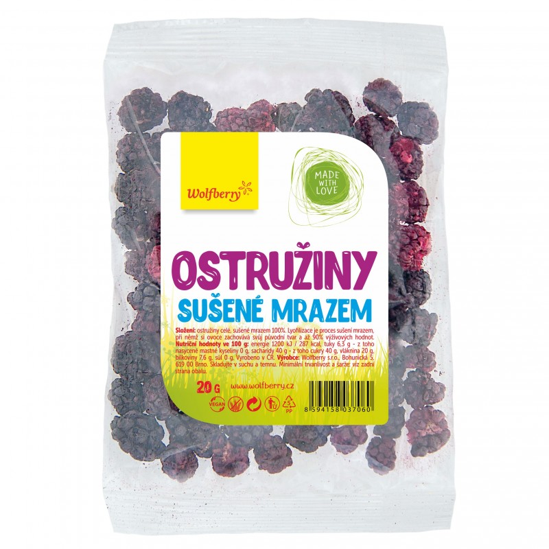 Wolfberry Ostružiny celé sušené mrazem 20 g
