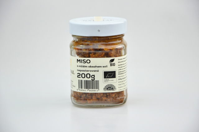 Natural Jihlava Miso rýžové s nižším obsahem soli BIO 200g