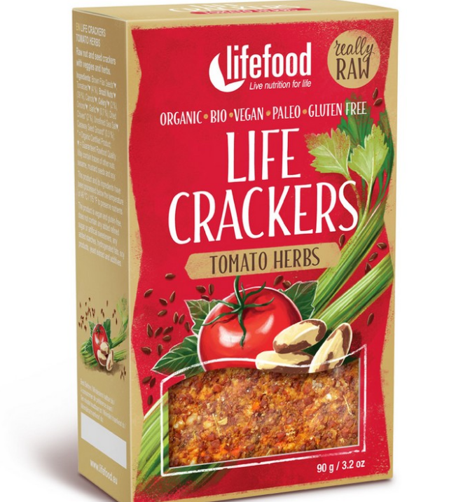 Lifefood Life crackers rajčatové BIO 90g