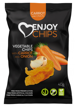 Enjoy chips Zeleninový snack mrkev 40g