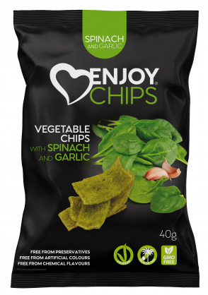 Enjoy chips Zeleninový snack špenát 40g