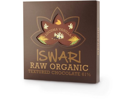 Iswari Raw čokoláda Vanilla Lucuma BIO RAW 75g 
