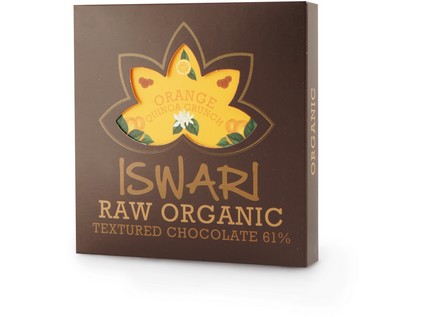 Iswari Čokoláda Crispy Orange 61 % Bio RAW 75 g