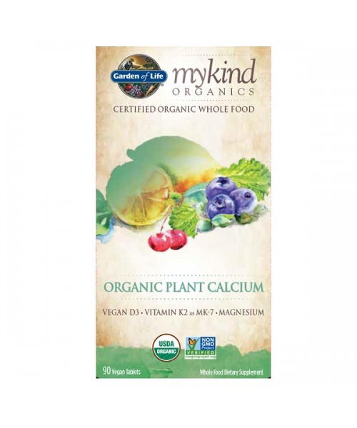 Garden of Life Mykind Organic Plant Calcium rostlinný vápník 90 tablet