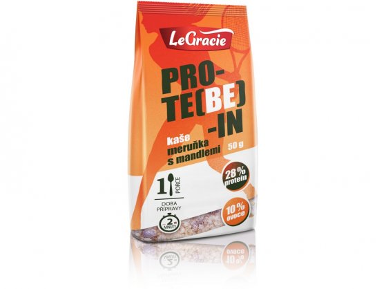 LeGracie Bezlepková proteinová kaše PRO-TE(BE)-IN meruňka s mandlemi 50 g