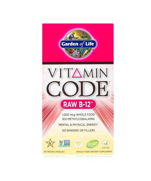 Garden of Life Vitamín B 12 RAW 30 kapslí