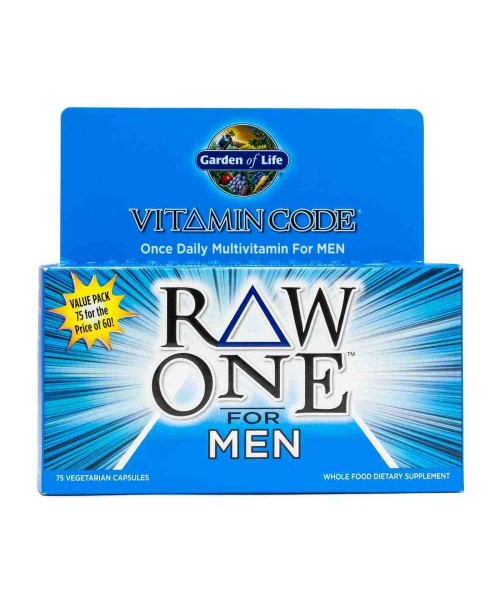 Garden of Life Vitamin Code RAW ONE pro muže 75 kapslí