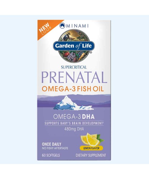 Garden of Life Minami Nutrition Omega-3 prenatální s příchutí citronu 60 tablet