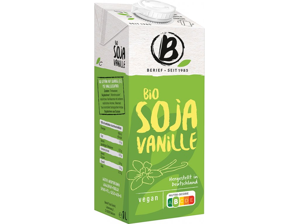 Berief Sójový vanilkový nápoj Bio 1 l