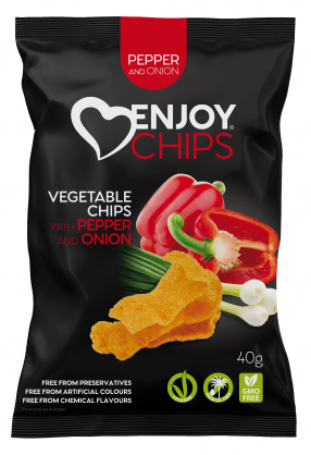 Enjoy Chips Zeleninový snack červená paprika 40g